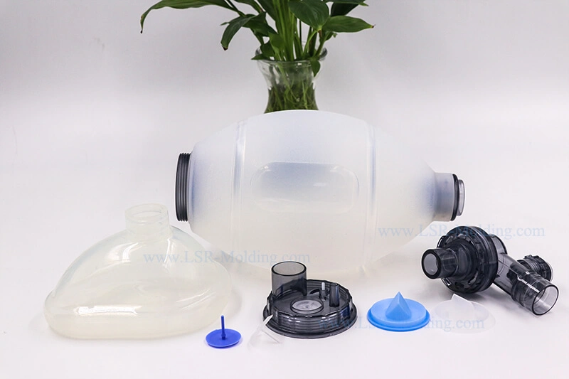 Portable Silicone Resuscitator Mask for Infant by Liquid Silicone Injection Mold